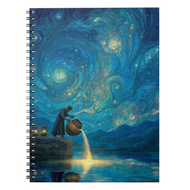 Aquarius Zodiac Notebook (Front)
