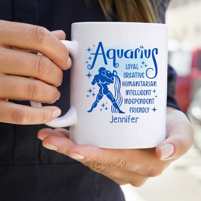 Aquarius Zodiac Personalised Traits Horoscope   Coffee Mug (Creator Uploaded)