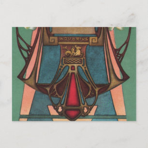 Aquarius Zodiac Postcard