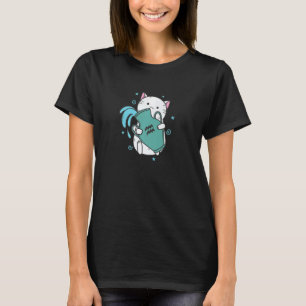 Aquarius Zodiac Sign as a Cat Horoscope T-Shirt