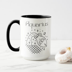 Aquarius Zodiac Sign Astrological Mug