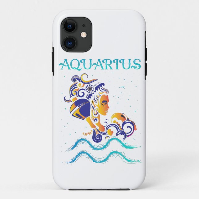 Aquarius Zodiac Sign Case-Mate iPhone Case (Back)