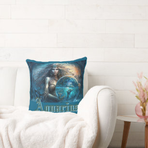 Aquarius Zodiac Sign Cushion