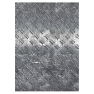 Aquarius Zodiac Sign Distressed Silver Steel Tablecloth
