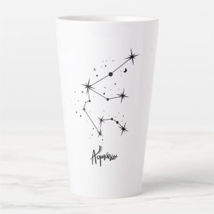 Aquarius Zodiac Sign Gift Aquarius astrology Latte Mug