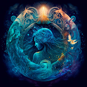 Aquarius Zodiac Sign Jigsaw Puzzle