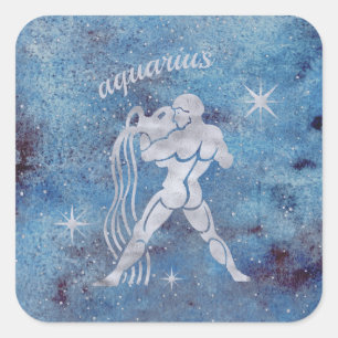 Aquarius Zodiac Sign Stickers