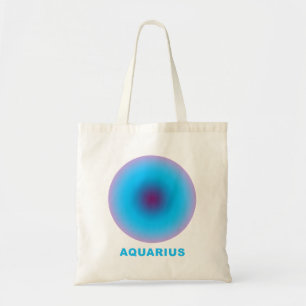 Aquarius Zodiac Sign Tote Bag