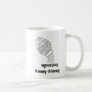 Aquarius, Zodiac Signs Coffee Mug