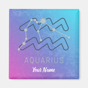 Aquarius Zodiac Star Sign Horoscope Constellation Magnet