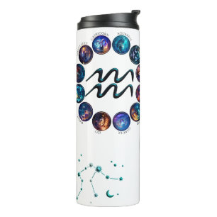 Aquarius Zodiac Tumbler