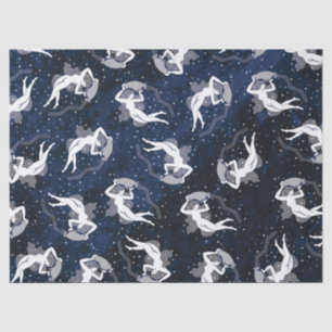 Aquarius Zodiac Water Bearing Cosmic Woman Tissue Paper