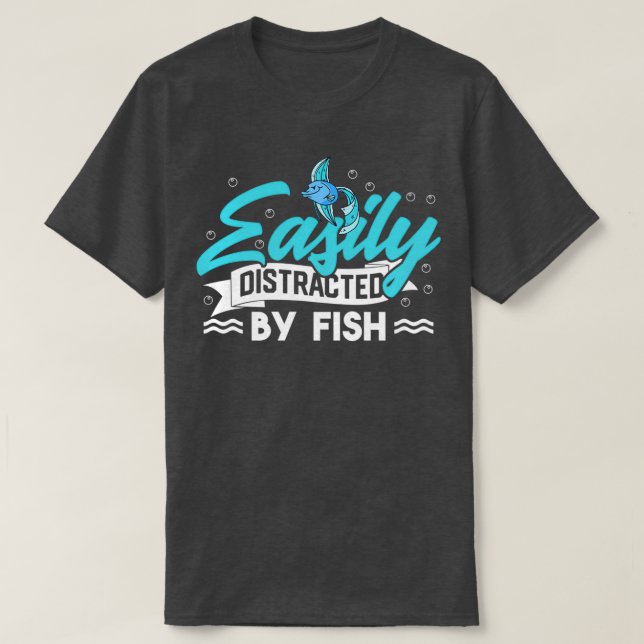 Aquascaping Fish Keeper Aquarium Fish Aquarist Aqu T-Shirt (Design Front)