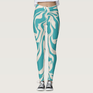 Aquatic Abstract Leggings