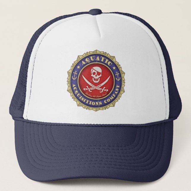 Aquatic Acquisitions -colour Trucker Hat (Front)