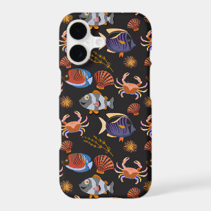 Aquatic animals pattern ocean underwater life 11