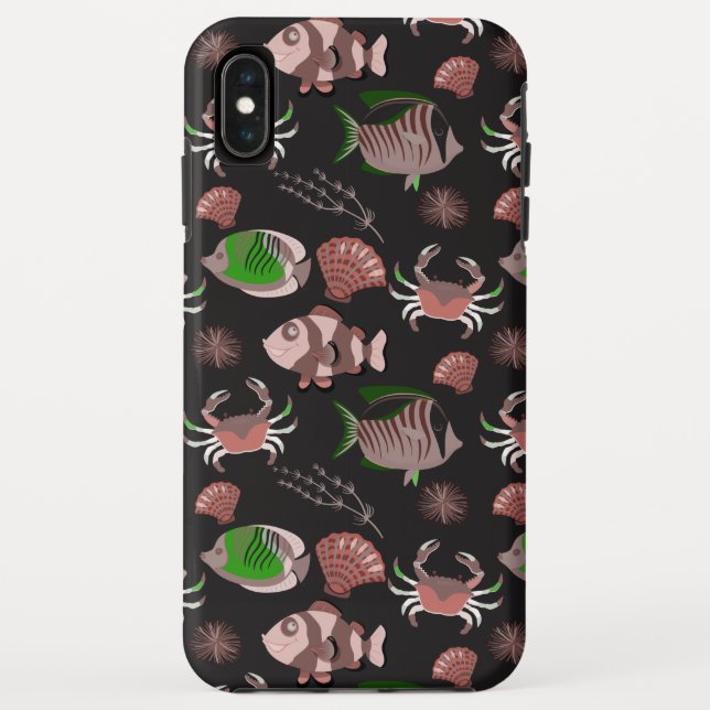 Aquatic animals pattern | ocean underwater life 12 Case-Mate iPhone case (Back)