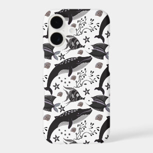 Aquatic animals pattern ocean underwater life 16