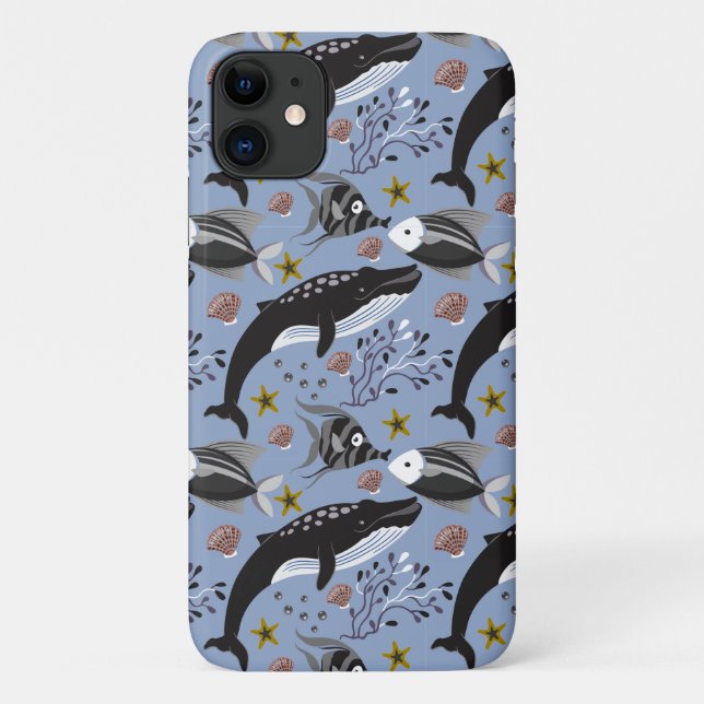 Aquatic animals pattern | ocean underwater life 19 Case-Mate iPhone case (Back)