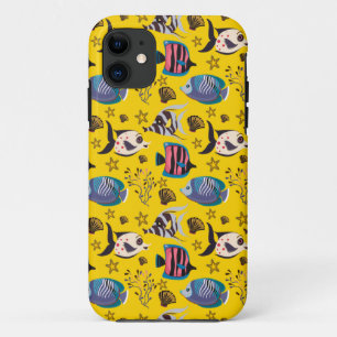 Aquatic animals pattern ocean underwater life 1 iPhone 11 case