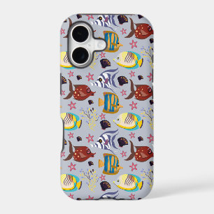 Aquatic animals pattern ocean underwater life 2