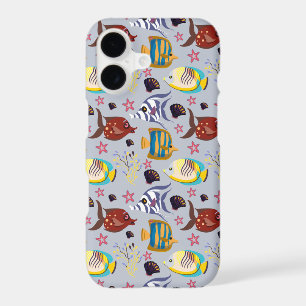 Aquatic animals pattern ocean underwater life 2