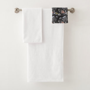 Aquatic animals pattern   ocean underwater life 20 bath towel set
