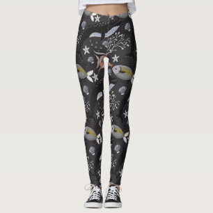 Aquatic animals pattern   ocean underwater life 20 leggings