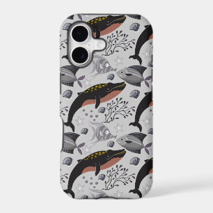 Aquatic animals pattern ocean underwater life 22
