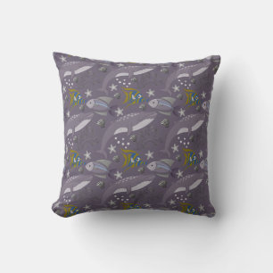 Aquatic animals pattern   ocean underwater life 24 cushion