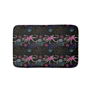 Aquatic animals pattern   ocean underwater life 28 bath mat