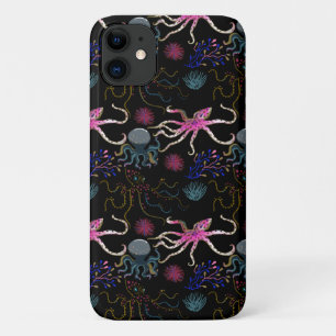 Aquatic animals pattern   ocean underwater life 28 iPhone 11 case