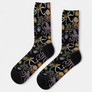 Aquatic animals pattern ocean underwater life 29 socks