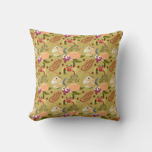 Aquatic animals pattern ocean underwater life 31 cushion