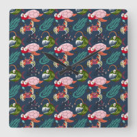 Aquatic animals pattern | ocean underwater life 34