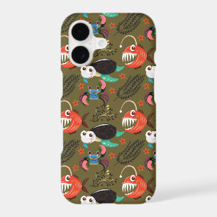 Aquatic animals pattern ocean underwater life 36