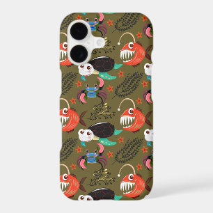 Aquatic animals pattern ocean underwater life 36
