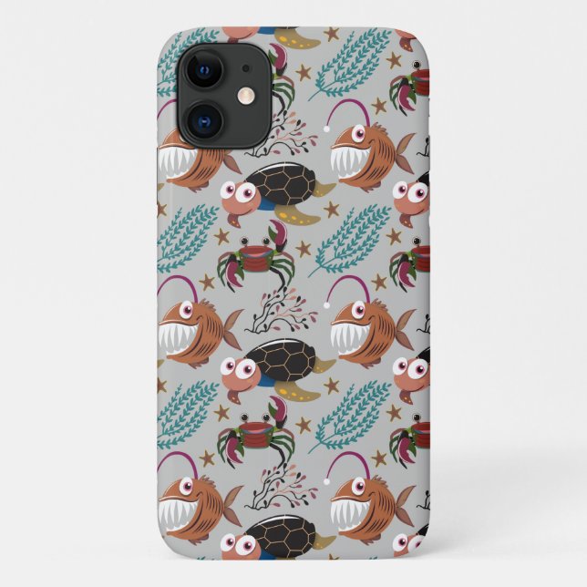 Aquatic animals pattern | ocean underwater life 37 Case-Mate iPhone case (Back)
