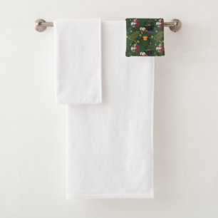 Aquatic animals pattern ocean underwater life 38 bath towel set
