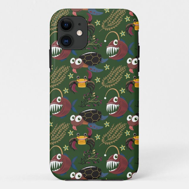 Aquatic animals pattern | ocean underwater life 38 Case-Mate iPhone case (Back)