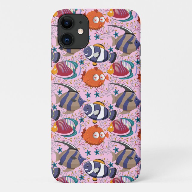 Aquatic animals pattern | ocean underwater life 39 Case-Mate iPhone case (Back)