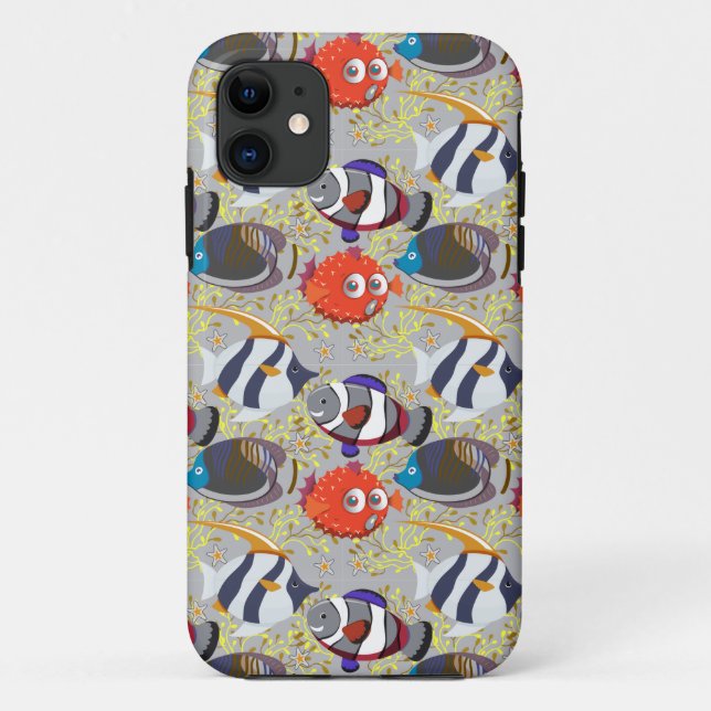 Aquatic animals pattern | ocean underwater life 40 Case-Mate iPhone case (Back)