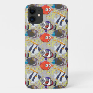 Aquatic animals pattern ocean underwater life 40 iPhone 11 case