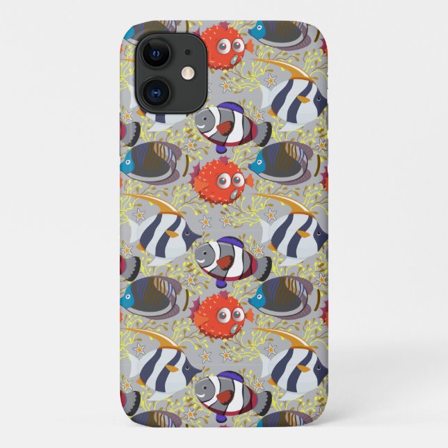 Aquatic animals pattern | ocean underwater life 40 Case-Mate iPhone case (Back)