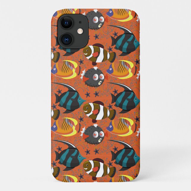 Aquatic animals pattern | ocean underwater life 42 Case-Mate iPhone case (Back)