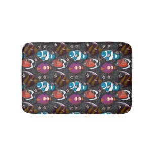 Aquatic animals pattern   ocean underwater life 43 bath mat