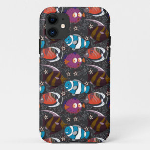 Aquatic animals pattern   ocean underwater life 43 iPhone 11 case