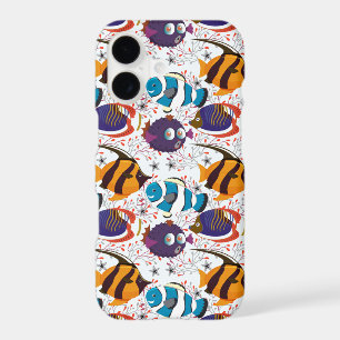Aquatic animals pattern ocean underwater life 44