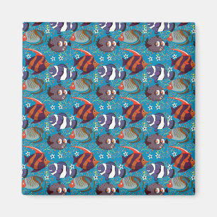Aquatic animals pattern   ocean underwater life 45 magnet