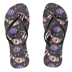 Aquatic animals pattern   ocean underwater life 47 thongs
